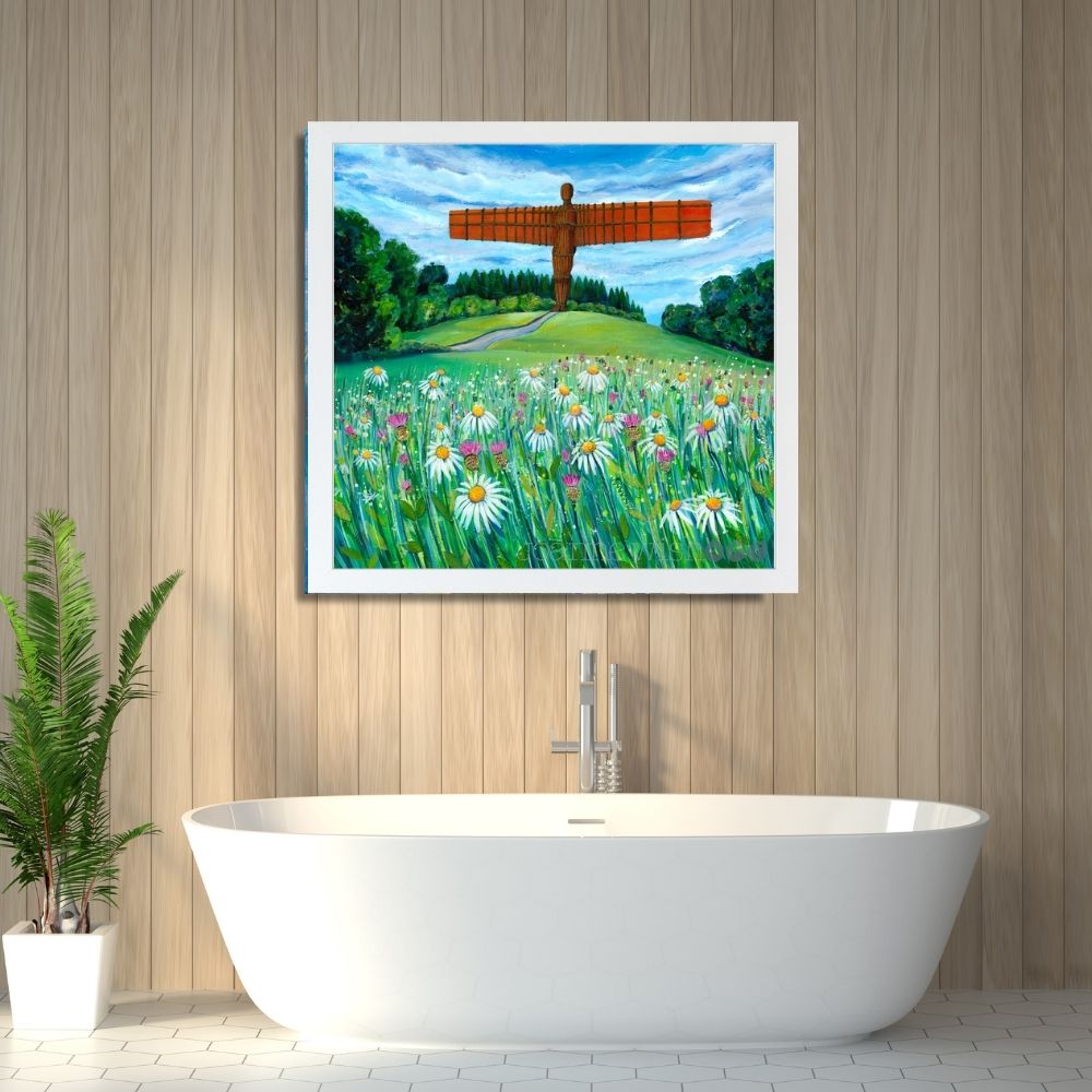 Angel of the North in Bloom | Art Print