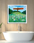 Angel of the North in Bloom | Art Print