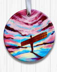 Angel of the North - Ceramic Tree Decoration