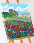 Bamburgh Castle Dunes & Poppies | Art Print