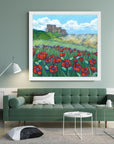 Bamburgh Castle Dunes & Poppies | Art Print