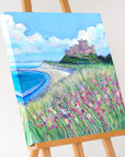 Wildflowers at Bamburgh Castle Art Print