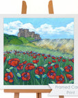 Bamburgh Castle Dunes & Poppies | Art Print