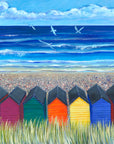 Beach Huts at Saltburn | Art Print