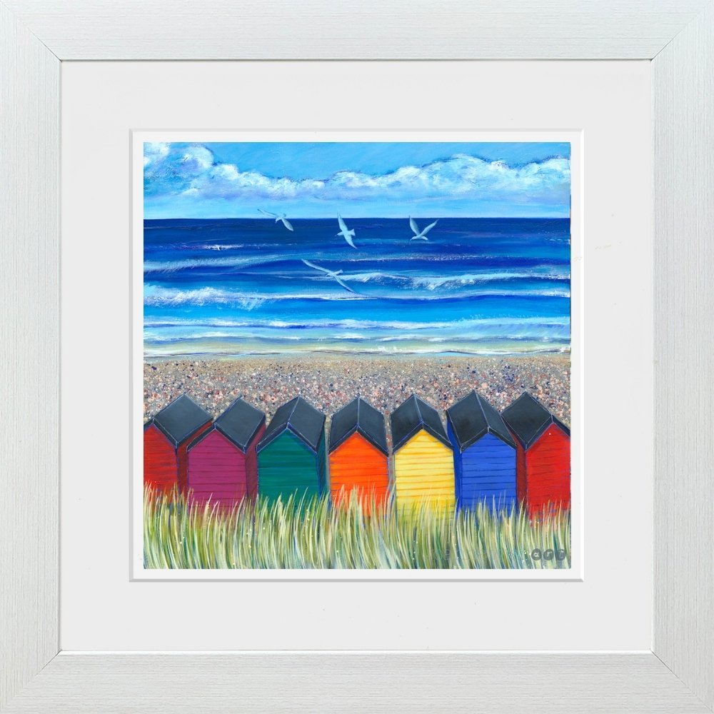 Beach Huts at Saltburn | Art Print