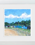 Coldingham Bay Beach Hut | Art Print