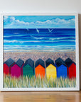 Beach Huts at Saltburn Original Painting