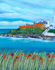 Blue Sky over St. Mary’s Lighthouse Art Print