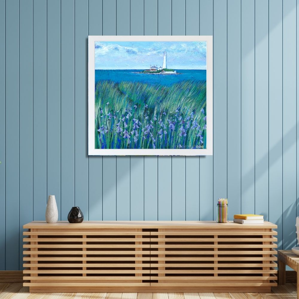 Bluebells at St Mary’s Island | Art Print