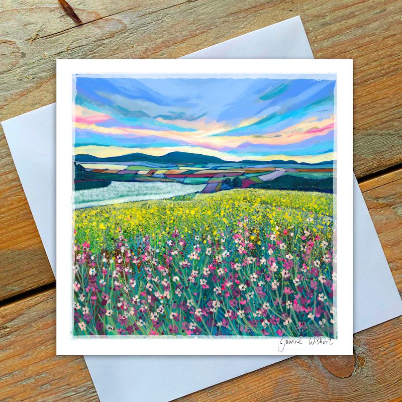 Cheviots Beyond the Bloom | Greetings Card