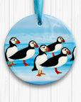 Puffins - Ceramic Tree Decoration