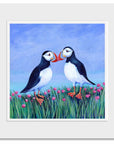 Puffins & Sea Pinks | Art Print