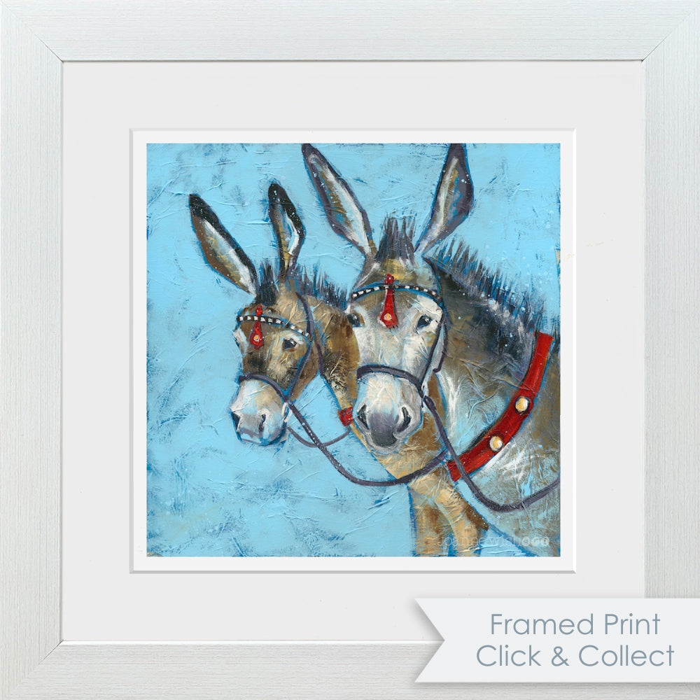 Coastal Rides: Donkey Art Print