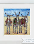 Seaside Donkey Art Print