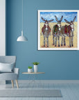 Seaside Donkey Art Print