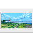 Blue Sky over Souter Lighthouse Art Print