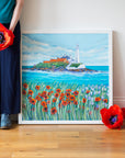 St. Mary’s Lighthouse in Bloom Original Painting