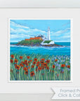 St. Mary’s Lighthouse in Bloom Art Print