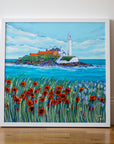 St. Mary’s Lighthouse in Bloom Original Painting