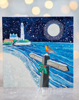 St Mary's Lighthouse at Christmas | Christmas Card