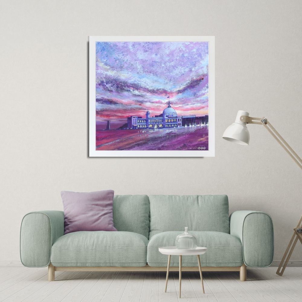 Whitley Bay Evening Spanish City | Art Print