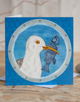 Greedy Gull | Greetings Card