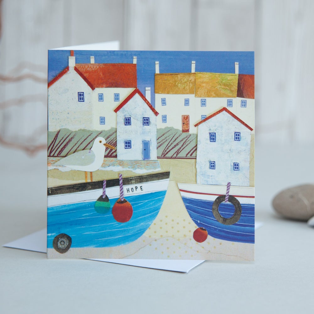 Hope Harbour Boat | Greetings Card